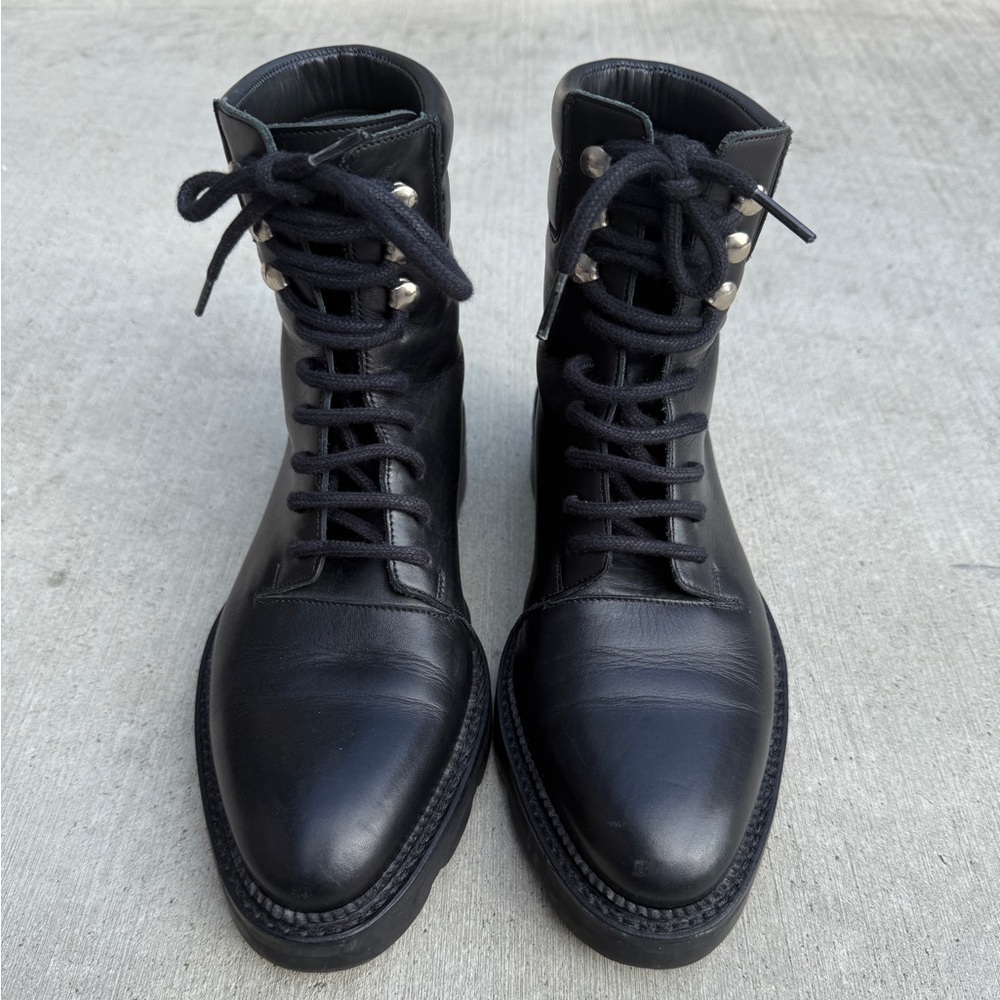 Alexander Wang Combat Biker Boots Black Women’s Size US 6.5 EU 36.5